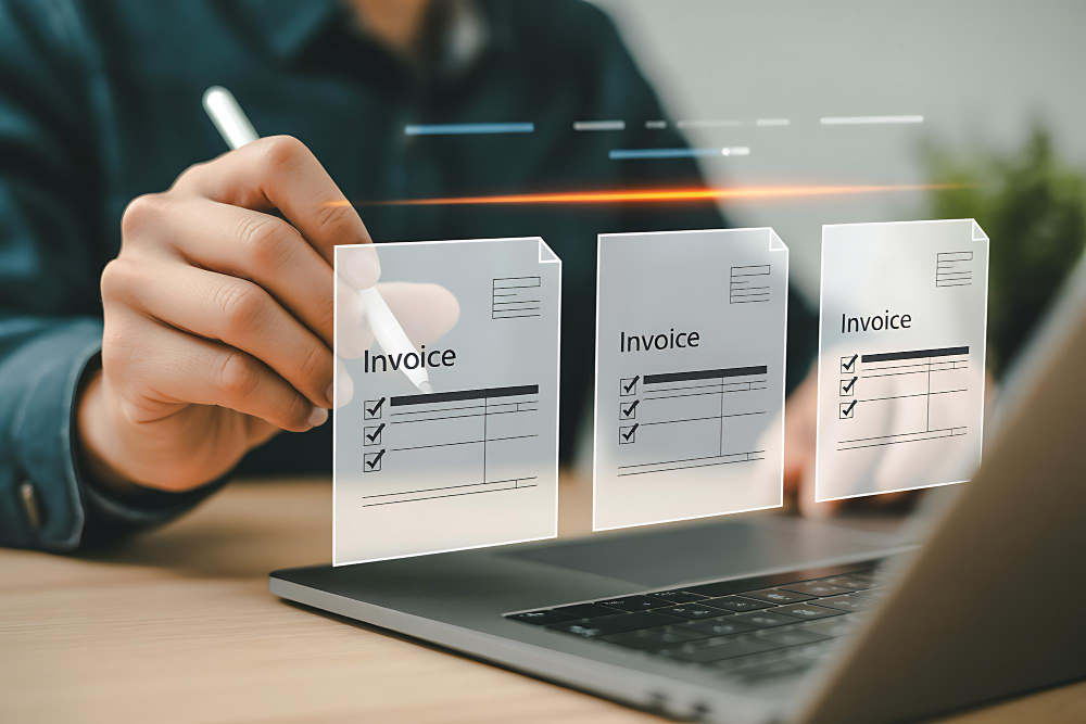 professional-managing-digital-invoices-financial-documents-laptop